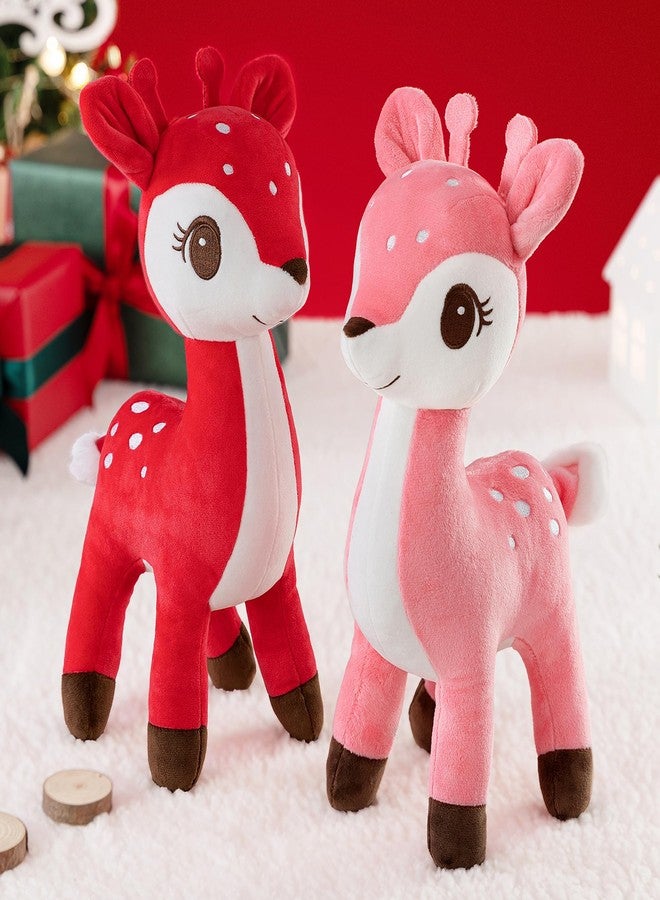 لازادا لعبة غزال وردية محشوة من لازادا، لعبة أطفال من لازادا، ذات ذيل ممتلئ، 10 بوصات، لون وردي - Image 5